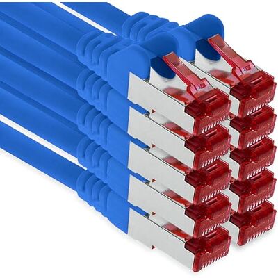 1aTTack.de 10x 0,25m CAT6 Patchkabel S/FTP PIMF Schirmung CAT.6 RJ45 Netzwerkkabel Ethernetkabel DSL LAN Router Switch Modem Patchfeld blau 10 Stück 1aTTack.de 10x 0,25m CAT6 Patchkabel S/FTP PIMF Schirmung CAT.6 RJ45 Netzwerkkabel Ethernetkabel DSL LAN Router Switch Modem Patchfeld blau 10 Stück