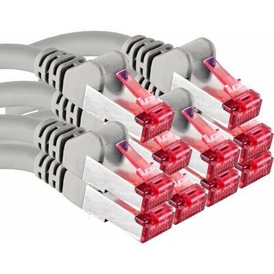 1aTTack.de 0,5 M 10 Stück Cat6 Ethernet LAN Kabel RJ45 Grau – Hochgeschwindigkeits-Netzwerkkabel für Streaming, Gaming, TV und Computer – Stabil und langlebig – Perfekt für Heimnetzwerk und Büro 1aTTack.de 0,5 M 10 Stück Cat6 Ethernet LAN Kabel RJ45 Grau – Hochgeschwindigkeits-Netzwerkkabel für Streaming, Gaming, TV und Computer – Stabil und langlebig – Perfekt für Heimnetzwerk und Büro