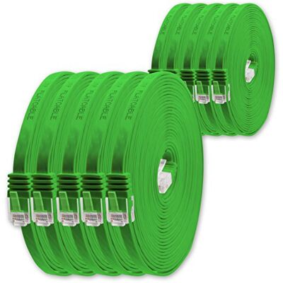 1aTTack.de 2m grün 10 Stück Cat.6 Flaches Netzwerkkabel Cat6 Flachkabel Ultra Flach Cat.6 Patchkabel 1000 Mbit/s Gigabit LAN (RJ45) Flach Slim Micro 1aTTack.de 2m grün 10 Stück Cat.6 Flaches Netzwerkkabel Cat6 Flachkabel Ultra Flach Cat.6 Patchkabel 1000 Mbit/s Gigabit LAN (RJ45) Flach Slim Micro