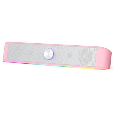 Redragon GS560 Adiemus RGB Gaming Soundbar Touch Steuerung USB Desktop Soundbar 2.0 Kanal Computer Lautsprecher dynamische Lichtleiste Audio Sync Lautstärkeregler Redragon GS560 Adiemus RGB Gaming Soundbar Touch Steuerung USB Desktop Soundbar 2.0 Kanal Computer Lautsprecher dynamische Lichtleiste Audio Sync Lautstärkeregler