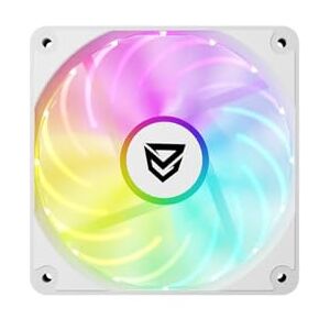 Nfortec Krater 120 mm A-RGB Fan White, zusätzlicher Lüfter für PC, RGB-Beleuchtung, anpassbar, max. 1100 U/min, hydraulische Lager, 12 V 0,26 A +-20%, 4 Schrauben zur Installation Nfortec Krater 120 mm A-RGB Fan White, zusätzlicher Lüfter für PC, RGB-Beleuchtung, anpassbar, max. 1100 U/min, hydraulische Lager, 12 V 0,26 A +-20%, 4 Schrauben zur Installation