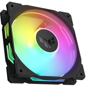 Asus TUF Gaming TR120 ARGB Standard Blade Black Gehäuselüfter Single Pack (120mm PWM PC Lüfter, 2000 RPM, 3,3 mm H2O, 77,4 CFM Luftstrom, 16 einzeln adressierbare RGB-LEDs, schwarz) Asus TUF Gaming TR120 ARGB Standard Blade Black Gehäuselüfter Single Pack (120mm PWM PC Lüfter, 2000 RPM, 3,3 mm H2O, 77,4 CFM Luftstrom, 16 einzeln adressierbare RGB-LEDs, schwarz)