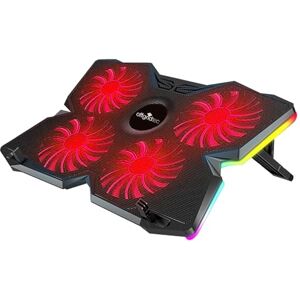 Offgridtec Laptop-Kühler K25 Pro, belüfteter Ständer mit 4 leisen Lüftern, 1100 U/min, 2 USB-Anschlüsse, Höhenverstellbar, Ergonomisches Design für Gaming-Konsolen & Laptops 10-17 Zoll, Rot Offgridtec Laptop-Kühler K25 Pro, belüfteter Ständer mit 4 leisen Lüftern, 1100 U/min, 2 USB-Anschlüsse, Höhenverstellbar, Ergonomisches Design für Gaming-Konsolen & Laptops 10-17 Zoll, Rot