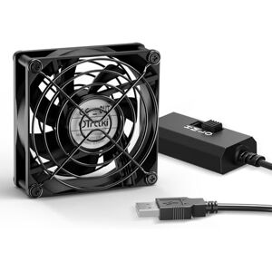 OTraki USB Lüfter 80mm mit 3 Einstellbare Geschwindigkeiten, 5V PC Lüfter Gehäuselüfter Mini USB PC Ventilator 8cm für PS5/PS4/Computer/TV Box/Receiver/AV Schrank/Router OTraki USB Lüfter 80mm mit 3 Einstellbare Geschwindigkeiten, 5V PC Lüfter Gehäuselüfter Mini USB PC Ventilator 8cm für PS5/PS4/Computer/TV Box/Receiver/AV Schrank/Router