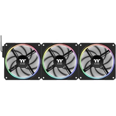 Thermaltake TS120 EX RGB Integrated temperature sensor 3-pack Black Thermaltake TS120 EX RGB Integrated temperature sensor 3-pack Black