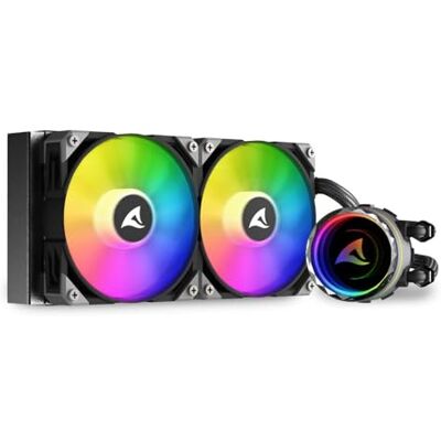 Sharkoon S80 RGB Case per computer, Processore Raffreddatore di liquidi tutto in uno 12 cm Nero 1 pz ( S80 RGB AIO 240 MM) Sharkoon S80 RGB Case per computer, Processore Raffreddatore di liquidi tutto in uno 12 cm Nero 1 pz ( S80 RGB AIO 240 MM)