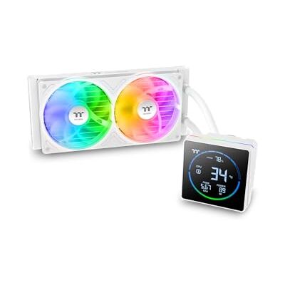 Thermaltake TH240-S V3 ARGB All-in-one Wasserkühlung 3.95" segment LCD display Rotatable pump head Single frame fan Snow Thermaltake TH240-S V3 ARGB All-in-one Wasserkühlung 3.95" segment LCD display Rotatable pump head Single frame fan Snow
