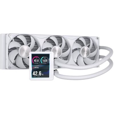 Corsair NAUTILUS II 360 RS LCD AIO Flüssigkeitskühler für CPU – Weiß 3,5-Zoll-IPS-LCD-Bildschirm, RS II Unified-Lüfter Inbegriffen, AMD AM5/AM4, Intel LGA 1954/1851/1700, Daisy-Chain, PWM Corsair NAUTILUS II 360 RS LCD AIO Flüssigkeitskühler für CPU – Weiß 3,5-Zoll-IPS-LCD-Bildschirm, RS II Unified-Lüfter Inbegriffen, AMD AM5/AM4, Intel LGA 1954/1851/1700, Daisy-Chain, PWM