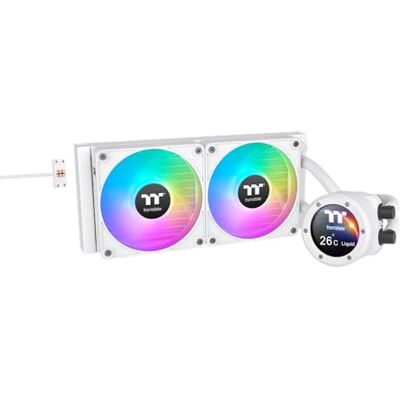 Thermaltake TH280 V2 Ultra EX Snow ARGB 280mm AIO CPU Wasserkühlung 2,1" TFT-LCD (480x480) MagForce 2.0 Quick Connect 2x CT140 EX ARGB Sync PWM sehr leise Intel LGA1851/1700 & AMD AM5 Thermaltake TH280 V2 Ultra EX Snow ARGB 280mm AIO CPU Wasserkühlung 2,1" TFT-LCD (480x480) MagForce 2.0 Quick Connect 2x CT140 EX ARGB Sync PWM sehr leise Intel LGA1851/1700 & AMD AM5