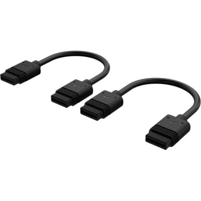 Corsair iCUE LINK Kabel 100mm Gerade Schwarz Corsair iCUE LINK Kabel 100mm Gerade Schwarz