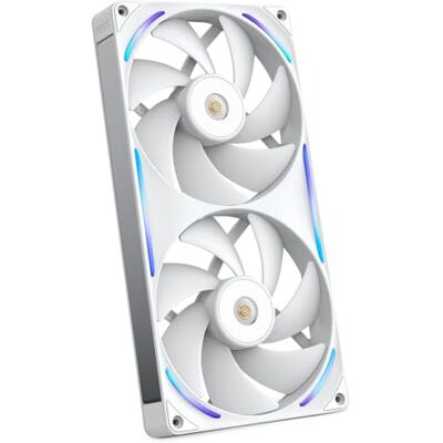 NZXT F280X 280mm single-frame PWM RGB Performance-Lüfter Weiß 280mm single-frame Einheit mit zwei 140mm RGB-Lüftern. Max. Airflow und statischer Druck, CAM-synchrone Beleuchtung. NZXT F280X 280mm single-frame PWM RGB Performance-Lüfter Weiß 280mm single-frame Einheit mit zwei 140mm RGB-Lüftern. Max. Airflow und statischer Druck, CAM-synchrone Beleuchtung.