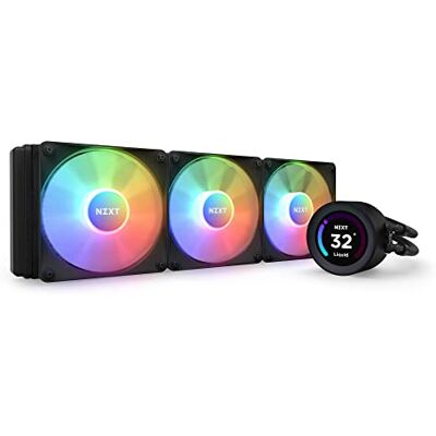 NZXT Kraken Serie – AIO CPU-Flüssigkeitskühler – Anpassbares LCD-Display – Hochleistungs-Lüfter – Kompatibel mit Intel® & AMD® Sockel – Elite 360 RGB – Schwarz NZXT Kraken Serie – AIO CPU-Flüssigkeitskühler – Anpassbares LCD-Display – Hochleistungs-Lüfter – Kompatibel mit Intel® & AMD® Sockel – Elite 360 RGB – Schwarz