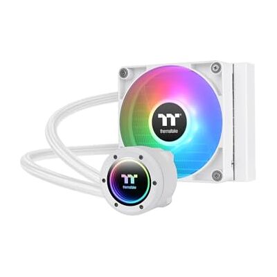 Thermaltake TH120 V2 ARGB Snow Edition 120‑mm AIO Wasserkühlung ARGB‑Beleuchtung Hochleistungs‑Pumpe CT120 PWM‑Lüfter Infinity‑Mirror Pump Design Intel/AMD Support Weiß Thermaltake TH120 V2 ARGB Snow Edition 120‑mm AIO Wasserkühlung ARGB‑Beleuchtung Hochleistungs‑Pumpe CT120 PWM‑Lüfter Infinity‑Mirror Pump Design Intel/AMD Support Weiß