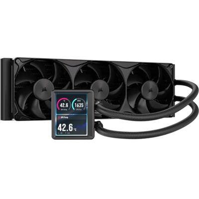 Corsair NAUTILUS II 360 RS LCD AIO Flüssigkeitskühler für CPU – Schwarz 3,5-Zoll-IPS-LCD-Bildschirm, RS II Unified-Lüfter Inbegriffen, AMD AM5/AM4, Intel LGA 1954/1851/1700, Daisy-Chain, PWM Corsair NAUTILUS II 360 RS LCD AIO Flüssigkeitskühler für CPU – Schwarz 3,5-Zoll-IPS-LCD-Bildschirm, RS II Unified-Lüfter Inbegriffen, AMD AM5/AM4, Intel LGA 1954/1851/1700, Daisy-Chain, PWM