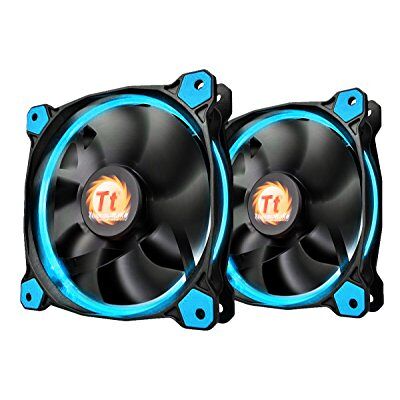 Thermaltake Riing 12 hoher Statischer Druck Circular Ring Blue LED Case/Heizkörper Lüfter mit Anti-Vibration System Triple Pack Cooling blau Twin Pack 140mm Thermaltake Riing 12 hoher Statischer Druck Circular Ring Blue LED Case/Heizkörper Lüfter mit Anti-Vibration System Triple Pack Cooling blau Twin Pack 140mm