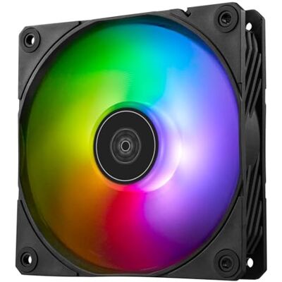Silverstone Technology SST-SF120B-ARGB Shark Force Leistungsverstärkter 120-mm-PWM-ARGB-Lüfter Silverstone Technology SST-SF120B-ARGB Shark Force Leistungsverstärkter 120-mm-PWM-ARGB-Lüfter