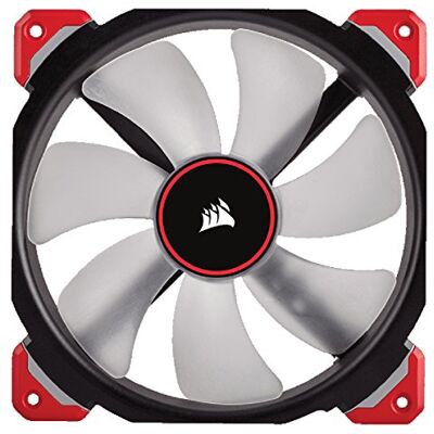 Corsair ML140 Pro LED PC-Gehäuselüfter (140 mm, mit Premium Magnetschwebetechnik, Rot LED, Single Pack) Corsair ML140 Pro LED PC-Gehäuselüfter (140 mm, mit Premium Magnetschwebetechnik, Rot LED, Single Pack)