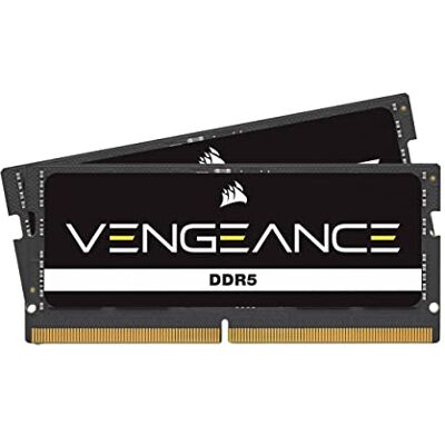 Corsair VENGEANCE SODIMM DDR5 RAM 32GB (2x16GB) Bis zu 5600MHz CL48-48-48-90 1.10V Intel XMP 3.0 Laptop-Speicher – Schwarz (CMSX32GX5M2A5600C48) Corsair VENGEANCE SODIMM DDR5 RAM 32GB (2x16GB) Bis zu 5600MHz CL48-48-48-90 1.10V Intel XMP 3.0 Laptop-Speicher – Schwarz (CMSX32GX5M2A5600C48)