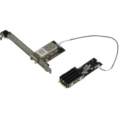 KALEA-INFORMATIQUE M2 B+M Key SFP+ 10G PCIe 3.0 x2 RTL8127ATF Netzwerkkarte Energieeffizienter Chipsatz, sehr geringe Wärmeentwicklung, geeignet für schlecht belüftete Installationen KALEA-INFORMATIQUE M2 B+M Key SFP+ 10G PCIe 3.0 x2 RTL8127ATF Netzwerkkarte Energieeffizienter Chipsatz, sehr geringe Wärmeentwicklung, geeignet für schlecht belüftete Installationen