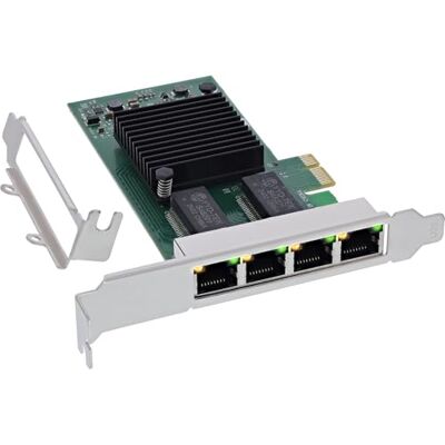 InLine Quad Gigabit Netzwerkkarte, 4X RJ45 1Gb/s, PCIe x1, 51127D InLine Quad Gigabit Netzwerkkarte, 4X RJ45 1Gb/s, PCIe x1, 51127D