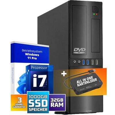 GMR Ultra Slim i5 Office PC Business Office Computer 3 Jahre Garantie 8 GB RAM 512GB SSD M.2 USB 3 Windows 11 Pro WiFi-Bluetooth GMR Ultra Slim i5 Office PC Business Office Computer 3 Jahre Garantie 8 GB RAM 512GB SSD M.2 USB 3 Windows 11 Pro WiFi-Bluetooth