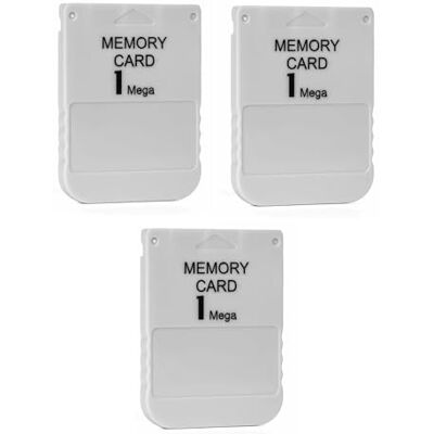 DARLINGTON & Sohns Zubehörpaket 3er Set Memorycard Spielstandkarten je 1MB – kompatibel mit PS1 PS2 / PlayStation 1 Konsole – Zubehör für gespeicherte Spielstände – Retro Gaming DARLINGTON & Sohns Zubehörpaket 3er Set Memorycard Spielstandkarten je 1MB – kompatibel mit PS1 PS2 / PlayStation 1 Konsole – Zubehör für gespeicherte Spielstände – Retro Gaming