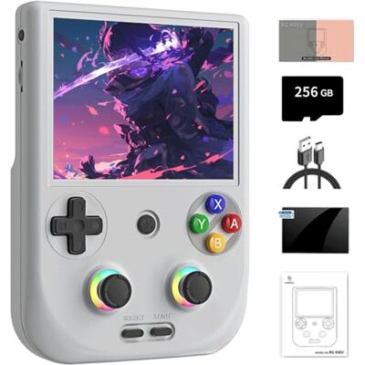 NULA RG406V Retro Handheld Spielkonsole, mit 256G TF-Karte / 9000+ Spiele Android 13 Unisoc T820-Prozessor, 4-Zoll-IPS-Touchscreen Arcade Videospielkonsolen, Unterstützt 5G WiFi Bluetooth NULA RG406V Retro Handheld Spielkonsole, mit 256G TF-Karte / 9000+ Spiele Android 13 Unisoc T820-Prozessor, 4-Zoll-IPS-Touchscreen Arcade Videospielkonsolen, Unterstützt 5G WiFi Bluetooth
