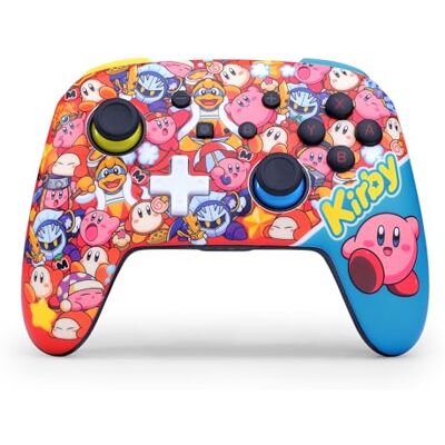PowerA Enhanced Wireless Controller for Nintendo Switch World of Kirby, Switch Lite/Switch OLED Model, Nintendo Switch 2, Bluetooth PowerA Enhanced Wireless Controller for Nintendo Switch World of Kirby, Switch Lite/Switch OLED Model, Nintendo Switch 2, Bluetooth