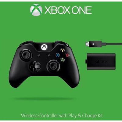 Microsoft W2V-00003 Wireless Controller + Play&Charge KIT Black Force Feedback, analog + digital, Multi-Plattform, kabellos, Gamepad Microsoft W2V-00003 Wireless Controller + Play&Charge KIT Black Force Feedback, analog + digital, Multi-Plattform, kabellos, Gamepad