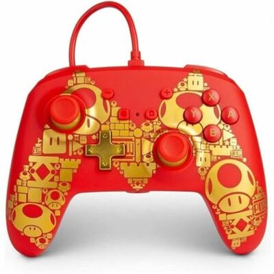 Verbesserter Kabelgebundener PowerA Controller für Nintendo Switch – Golden M, Gamepad, Game-Controller, Kabelgebundener Controller, Offiziell Lizenziert Verbesserter Kabelgebundener PowerA Controller für Nintendo Switch – Golden M, Gamepad, Game-Controller, Kabelgebundener Controller, Offiziell Lizenziert