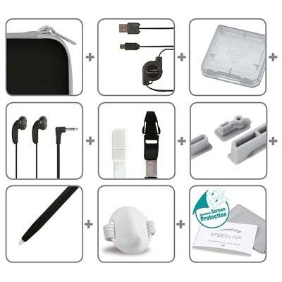 Speedlink Zubehör für Nintendo Handheld (Tasche/Kopfhörer/Ladekabel/Touchpen/Spielhülle/Mikrofasertuch/Trageriemen) schwarz Speedlink Zubehör für Nintendo Handheld (Tasche/Kopfhörer/Ladekabel/Touchpen/Spielhülle/Mikrofasertuch/Trageriemen) schwarz