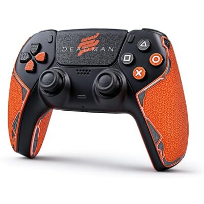 Shadow Controller Griffe für PS5 DualSense, Anti-Rutsch, Mehrtextur, Schweißabsorbierend, Vorgeschnittenes Grifftape Set (Vermillion, Schwarz & Silber, 2.0 für DualSense) Shadow Controller Griffe für PS5 DualSense, Anti-Rutsch, Mehrtextur, Schweißabsorbierend, Vorgeschnittenes Grifftape Set (Vermillion, Schwarz & Silber, 2.0 für DualSense)