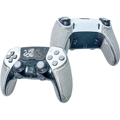 Shadow Controller Griffe für PS5 DualSense Edge – Anti-Rutsch, Mehrtextur, Schweißabsorbierend, Vorgeschnittenes Grifftape Set (Aschgrau & Silber, 2.0 für DualSense Edge) Shadow Controller Griffe für PS5 DualSense Edge – Anti-Rutsch, Mehrtextur, Schweißabsorbierend, Vorgeschnittenes Grifftape Set (Aschgrau & Silber, 2.0 für DualSense Edge)