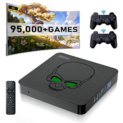 Super Console x King Retro-Spielekonsole, integrierte über 95.000 Spiele, Plug-Play-Videospielkonsole für Fernseher, S922X-Chip, unterstützt 4K-HD-Ausgabe, 2 kabellose Controller, Geschenk für Freunde Super Console x King Retro-Spielekonsole, integrierte über 95.000 Spiele, Plug-Play-Videospielkonsole für Fernseher, S922X-Chip, unterstützt 4K-HD-Ausgabe, 2 kabellose Controller, Geschenk für Freunde