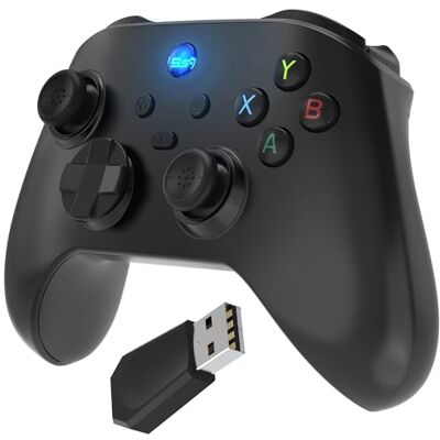 Fosmon Kabelloser Gaming Controller Bluetooth Gamepad mit 2,4GHz Dongle Kompatibel mit PC, Nintendo Switch, Switch 2, iOS und Android. 2 Programmierbare Tasten Turbo Vibration Joycon Fosmon Kabelloser Gaming Controller Bluetooth Gamepad mit 2,4GHz Dongle Kompatibel mit PC, Nintendo Switch, Switch 2, iOS und Android. 2 Programmierbare Tasten Turbo Vibration Joycon