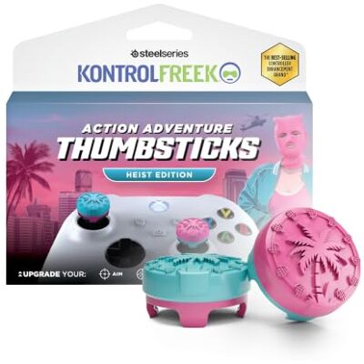 SteelSeries KontrolFreek® Action Adventure Thumbsticks – Xbox Series X S Controller & Heist Edition für Xbox One Rosa & Blau SteelSeries KontrolFreek® Action Adventure Thumbsticks – Xbox Series X S Controller & Heist Edition für Xbox One Rosa & Blau