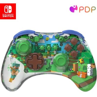 PDP Nintendo Switch REALMz Switch Wireless Controller MINECRAFT FOREST PDP Nintendo Switch REALMz Switch Wireless Controller MINECRAFT FOREST