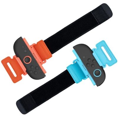 Mcbazel Armband für Nintendo Switch 2 Joycon 2025, Just Dance 2025 Switch Armband Handgurt Controller Zubehör Handgelenksschlaufe für Nintendo Switch 2 Joycon Controller Orange & Blau Mcbazel Armband für Nintendo Switch 2 Joycon 2025, Just Dance 2025 Switch Armband Handgurt Controller Zubehör Handgelenksschlaufe für Nintendo Switch 2 Joycon Controller Orange & Blau