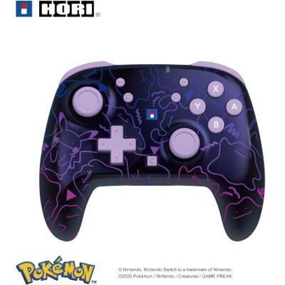 HORI Wireless HORIPAD Turbo (Ditto) Wiederaufladbarer Kabelloser Controller in Schwarz mit lilem Pokémon Muster für Nintendo Switch 2 – Offiziell Nintendo und Pokémon Lizenziert HORI Wireless HORIPAD Turbo (Ditto) Wiederaufladbarer Kabelloser Controller in Schwarz mit lilem Pokémon Muster für Nintendo Switch 2 – Offiziell Nintendo und Pokémon Lizenziert