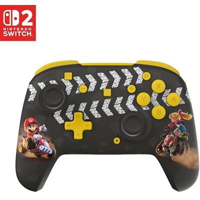 Turtle Beach Rematch Wireless Controller: Mario Kart World – Offiziell lizenziert für Nintendo Switch 1 und 2, TMR-Thumbsticks, anpassbares RGB, wiederaufladbarer Akku Turtle Beach Rematch Wireless Controller: Mario Kart World – Offiziell lizenziert für Nintendo Switch 1 und 2, TMR-Thumbsticks, anpassbares RGB, wiederaufladbarer Akku