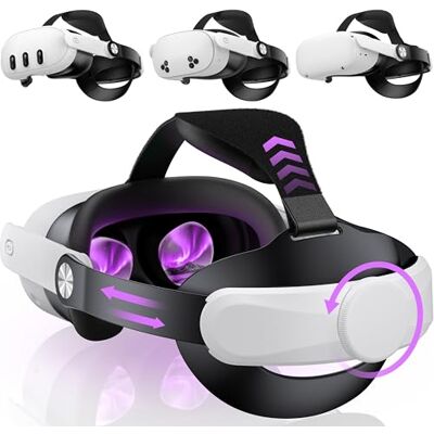 Garmin CoguyTech für Meta Quest 3/3S/2, 45°-Verstellbares Hochklapp Headstrap Kompatibel mit Quest 3/3s Replacement, Rutschfestes VR-Headband Garmin CoguyTech für Meta Quest 3/3S/2, 45°-Verstellbares Hochklapp Headstrap Kompatibel mit Quest 3/3s Replacement, Rutschfestes VR-Headband