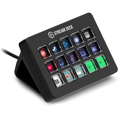 Elgato Stream Deck Scissor Keys, Workflow-Controller Taktile Makrotasten, zeigt CPU, GPU, Ping, FPS, LED-Icons, regelmäßige Plugin-Updates, Windows/macOS Elgato Stream Deck Scissor Keys, Workflow-Controller Taktile Makrotasten, zeigt CPU, GPU, Ping, FPS, LED-Icons, regelmäßige Plugin-Updates, Windows/macOS