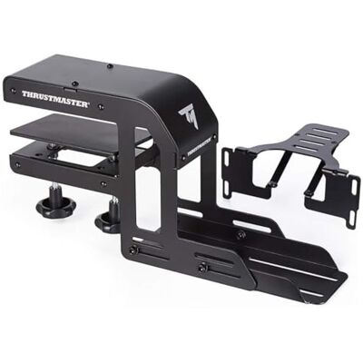 Thrustmaster Racing Clamp Sturdy stability, fits 15-50 mm desks, 2 tightening screws, left or right configs, fits TSS Handbrake and TH8A Shifter Thrustmaster Racing Clamp Sturdy stability, fits 15-50 mm desks, 2 tightening screws, left or right configs, fits TSS Handbrake and TH8A Shifter