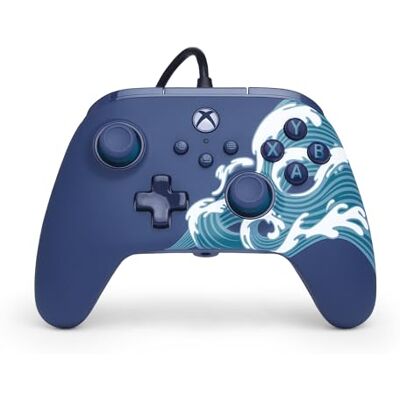 PowerA Kabelgebundener Controller Advantage für Xbox Series X S Aqua Welle, Gamepad, kabelgebundener Videospiel-Controller, Gaming-Controller, Xbox Series X S PowerA Kabelgebundener Controller Advantage für Xbox Series X S Aqua Welle, Gamepad, kabelgebundener Videospiel-Controller, Gaming-Controller, Xbox Series X S