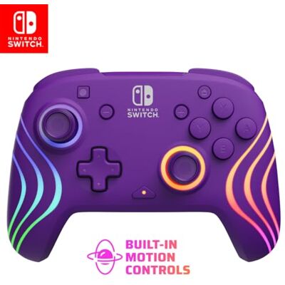 Lila, Nintendo Switch Lite/OLED, RGB-LED-Beleuchtung, Anpassung per App, 20-Std.-Akku, 2 belegbare Rücktasten Lila, Nintendo Switch Lite/OLED, RGB-LED-Beleuchtung, Anpassung per App, 20-Std.-Akku, 2 belegbare Rücktasten