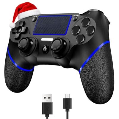 Nintendo SZDILONG Verbesserter kabelloser Controller für PS4-Gamepad, kompatibel mit PS4/Pro/Slim/Windows-PC, Joystick für PS4 mit Touchpad/Stereo-Kopfhöreranschluss/Sechsachsen-Bewegungssteuerung/Ladekabel Nintendo SZDILONG Verbesserter kabelloser Controller für PS4-Gamepad, kompatibel mit PS4/Pro/Slim/Windows-PC, Joystick für PS4 mit Touchpad/Stereo-Kopfhöreranschluss/Sechsachsen-Bewegungssteuerung/Ladekabel