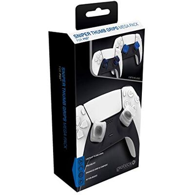 Gioteck Daumengriffe Megapack Joystick PS5, rutschfest, PS5-Controller, Weiß, Blau, Schwarz, 3 Stück SMPPS5-11-MU Gioteck Daumengriffe Megapack Joystick PS5, rutschfest, PS5-Controller, Weiß, Blau, Schwarz, 3 Stück SMPPS5-11-MU