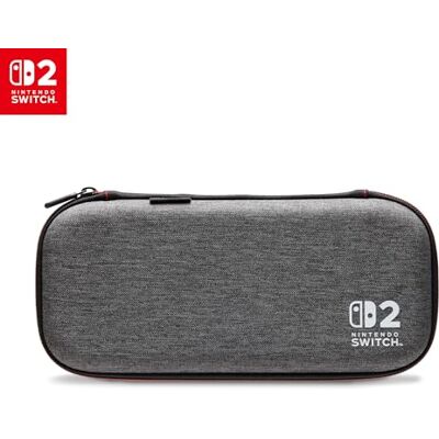 PowerA Slim Case für Nintendo Switch 2 Grijs, offiziell lizenziert, Schutzhülle, Platz für 10 Softwarekarten, gepolsterter Displayschutz, integrierter Standfuß PowerA Slim Case für Nintendo Switch 2 Grijs, offiziell lizenziert, Schutzhülle, Platz für 10 Softwarekarten, gepolsterter Displayschutz, integrierter Standfuß