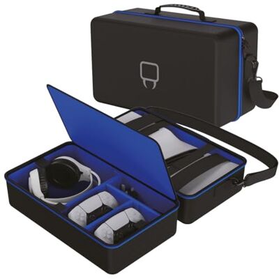 Venom PS5 Konsolen-Tragetasche – Hartschalen-Reisetasche für PS5 Slim Disc, Digital & Pro – Passend für Konsole, Controller, Kabel & Zubehör – Schützend & Tragbar Venom PS5 Konsolen-Tragetasche – Hartschalen-Reisetasche für PS5 Slim Disc, Digital & Pro – Passend für Konsole, Controller, Kabel & Zubehör – Schützend & Tragbar