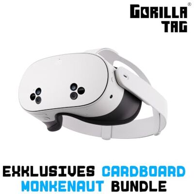 Garmin Meta Quest 3S 256 GB VR-Headset – 33% mehr Speicher – Doppelte Grafikleistung – Virtual Reality ohne Kabel – Gorilla Tag Cardboard Monkenaut Bundle – Amazon Exclusive Garmin Meta Quest 3S 256 GB VR-Headset – 33% mehr Speicher – Doppelte Grafikleistung – Virtual Reality ohne Kabel – Gorilla Tag Cardboard Monkenaut Bundle – Amazon Exclusive